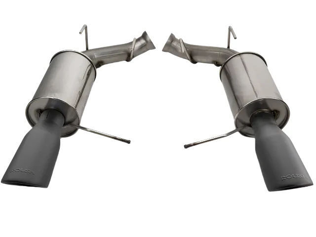 2011-2014 Roush Mustang V6 Black-Tip Axle-Back Exhaust