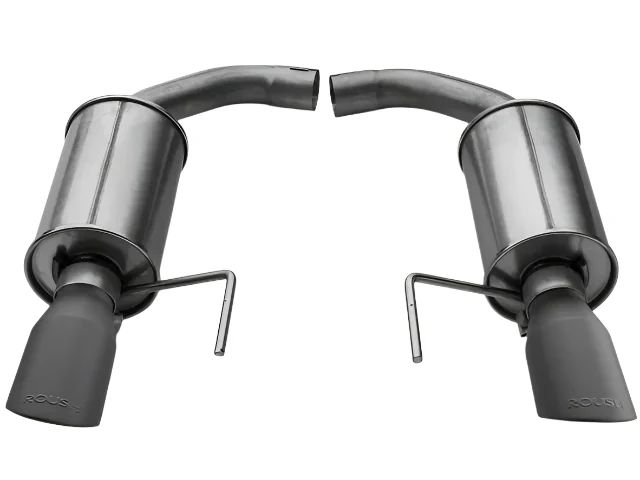 2015-2026 Roush Mustang V6 & Ecoboost Black-Tip Axle-Back Exhaust - Image 3