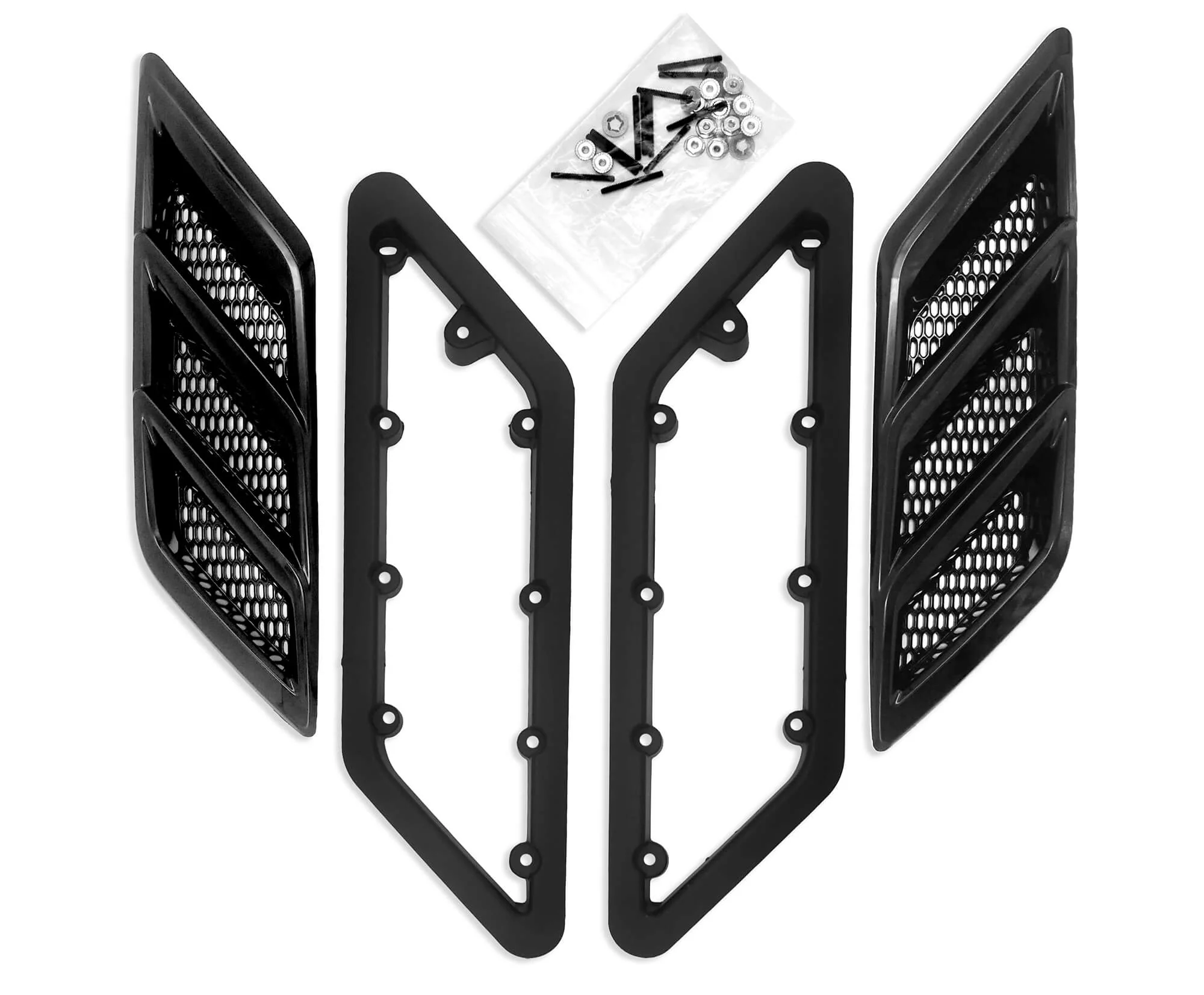 2015-2023 Roush Mustang Fender Vent Heat Extractors - Gloss Black - Image 7