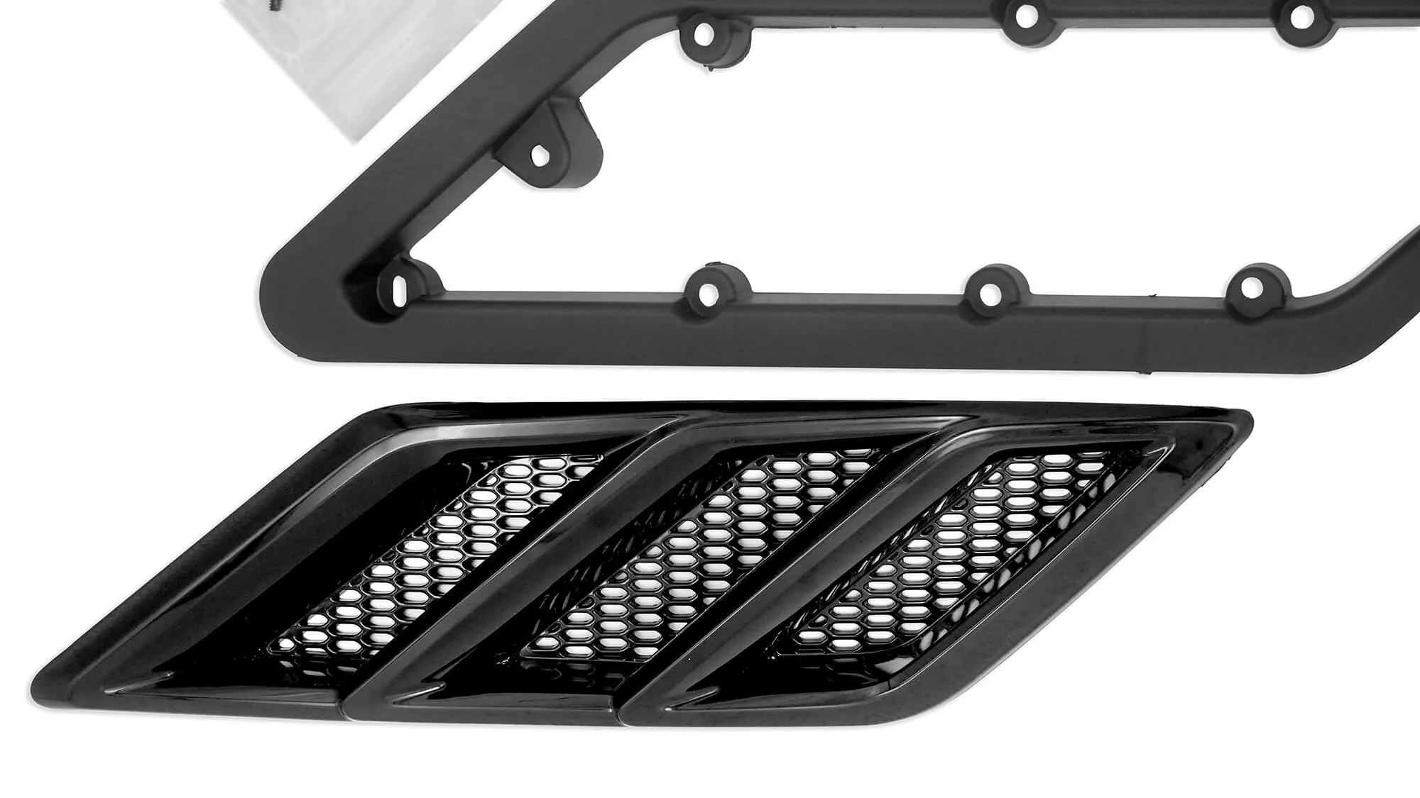 2015-2023 Roush Mustang Fender Vent Heat Extractors - Gloss Black - Image 8