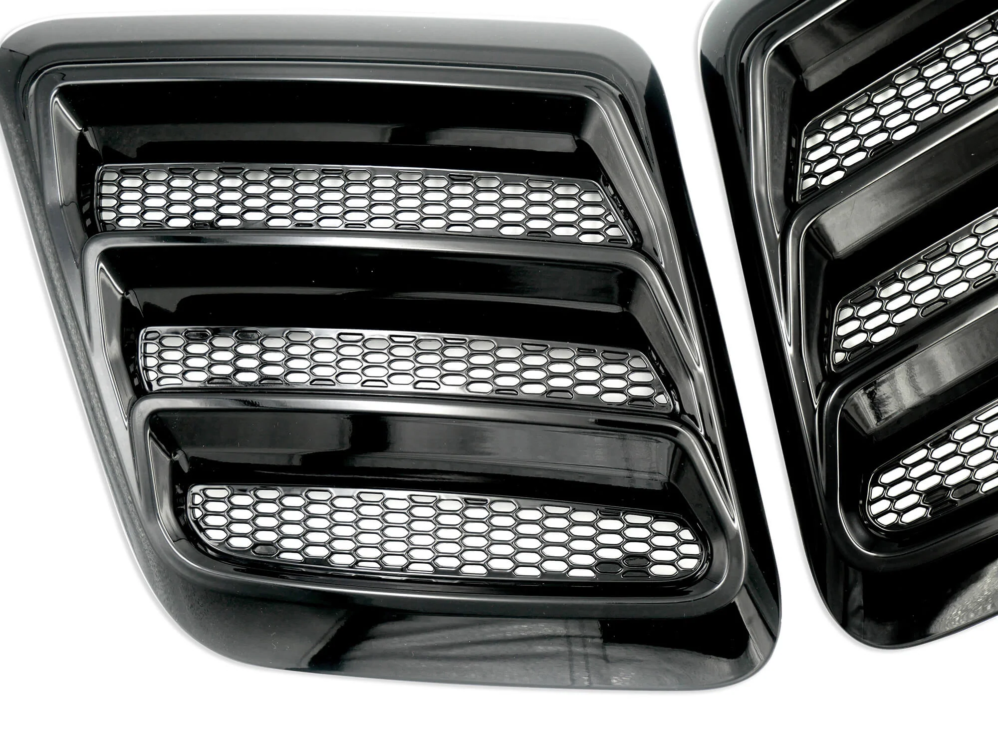 2018-2023 Mustang Hood Heat Extractors - Gloss Black - Image 5