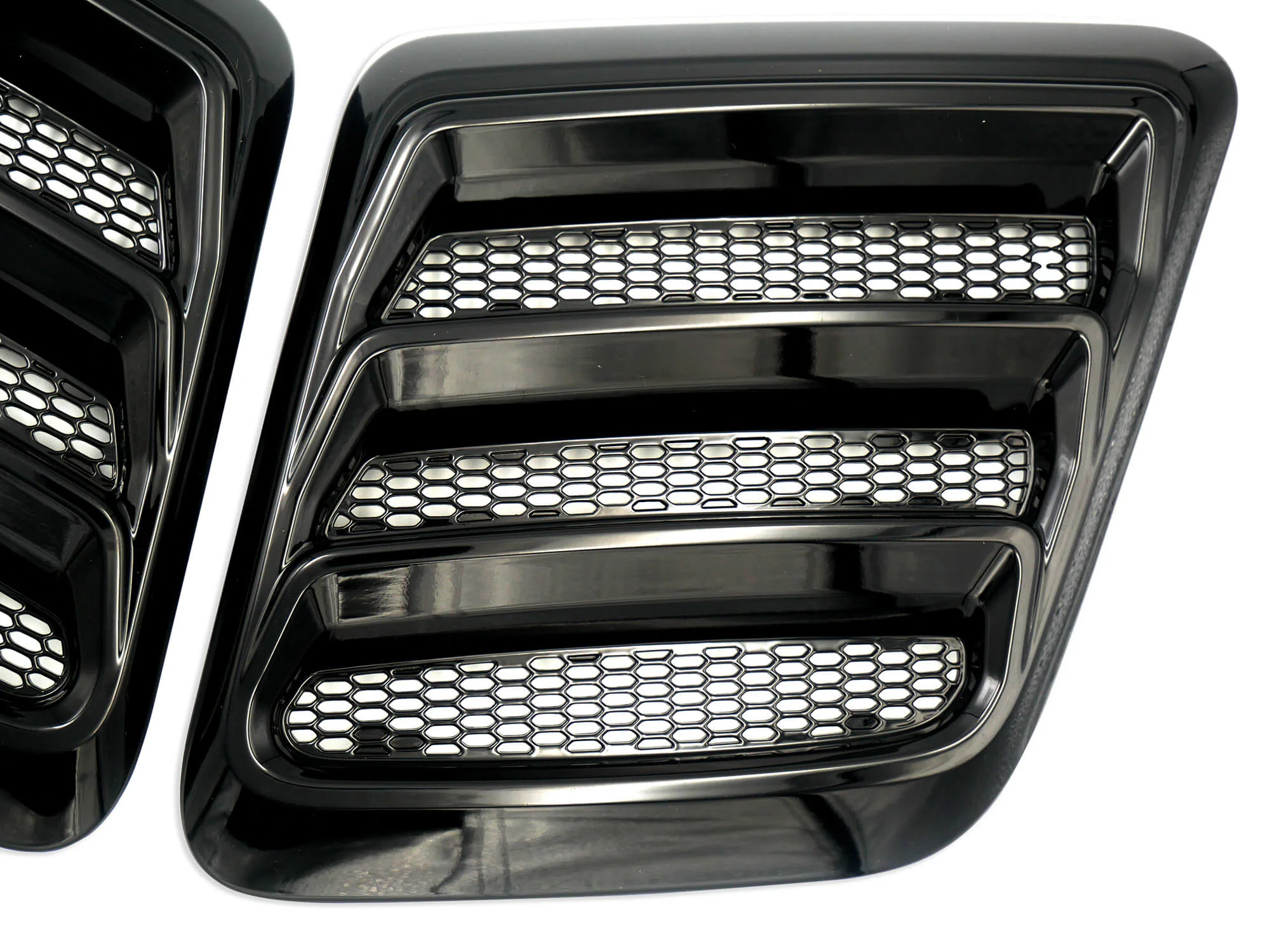 2018-2023 Mustang Hood Heat Extractors - Gloss Black - Image 6